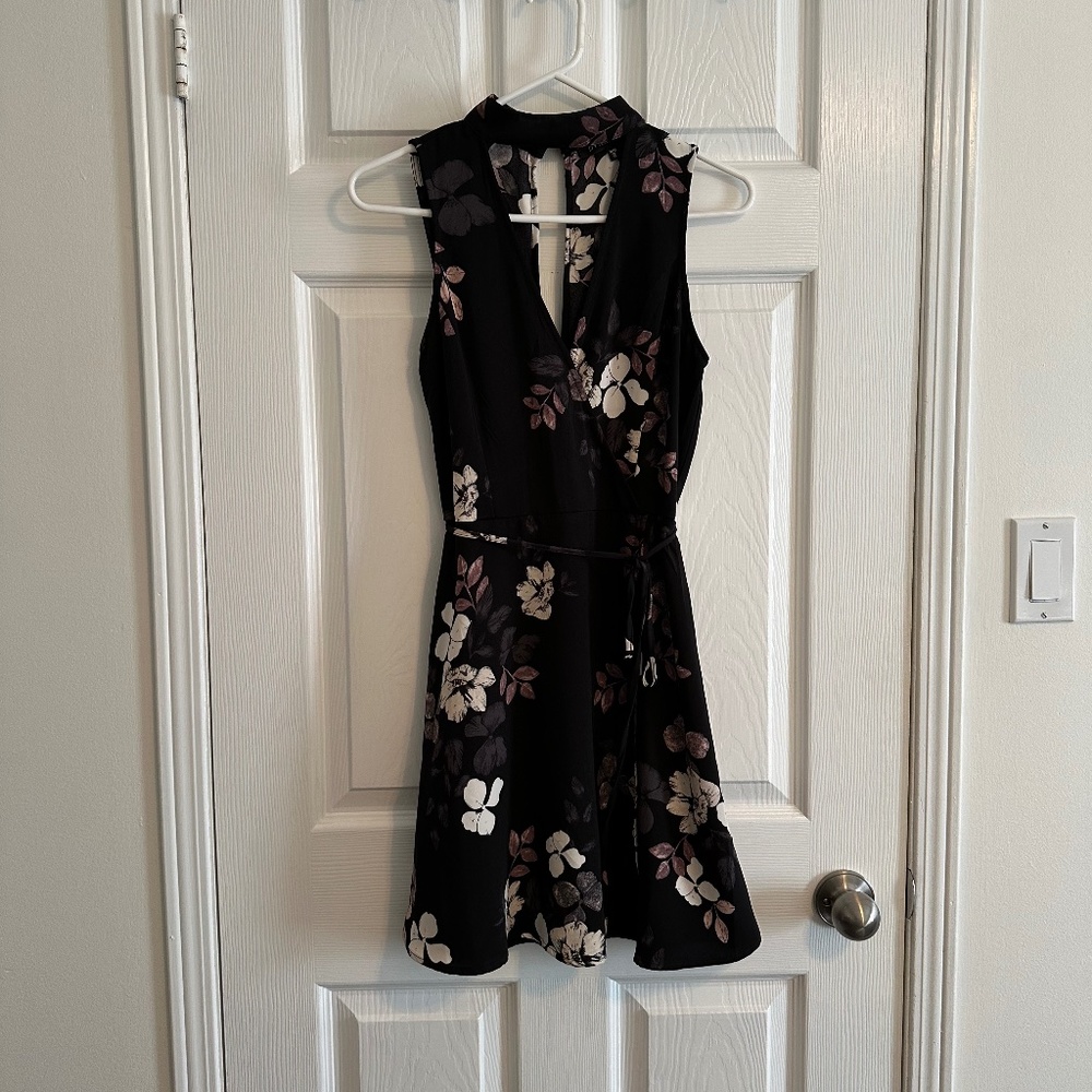Dynamite Black Floral Dress